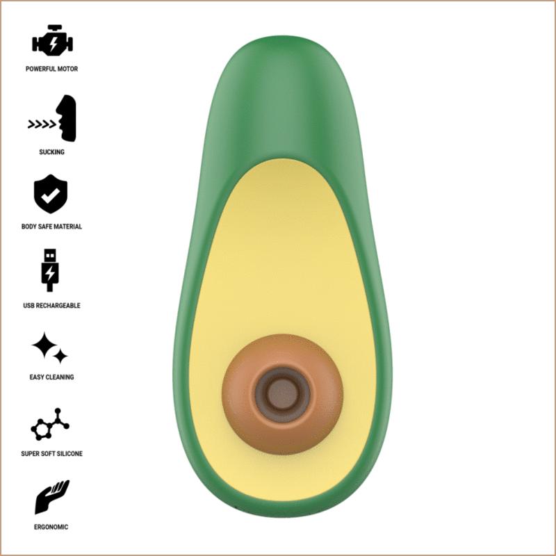 INTENSE FUN TOYS - INTENSE - WAKI AVOCADO CLITORAL SUCTION STIMULATOR — zdjęcie 2