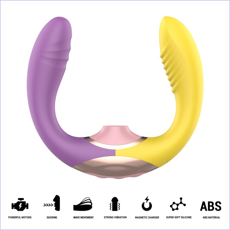 INTENSE HIGH TECH - INTENSE - WILLOW 3-IN-1 SUCTION AND VIBRATION STIMULATOR — zdjęcie 2