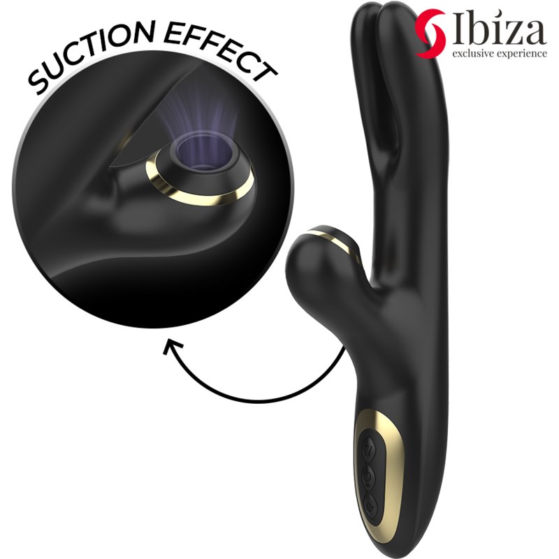 IBIZA - DOUBLE VIBRATOR CLAMPING BLACK — zdjęcie 2