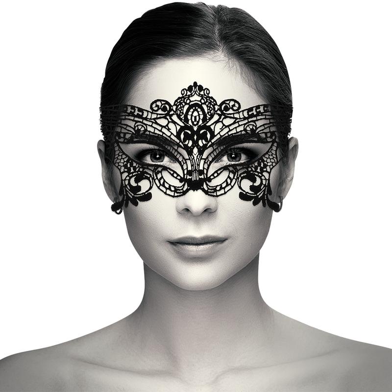 COQUETTE CHIC DESIRE - LACE MASK BLACK — zdjęcie 3