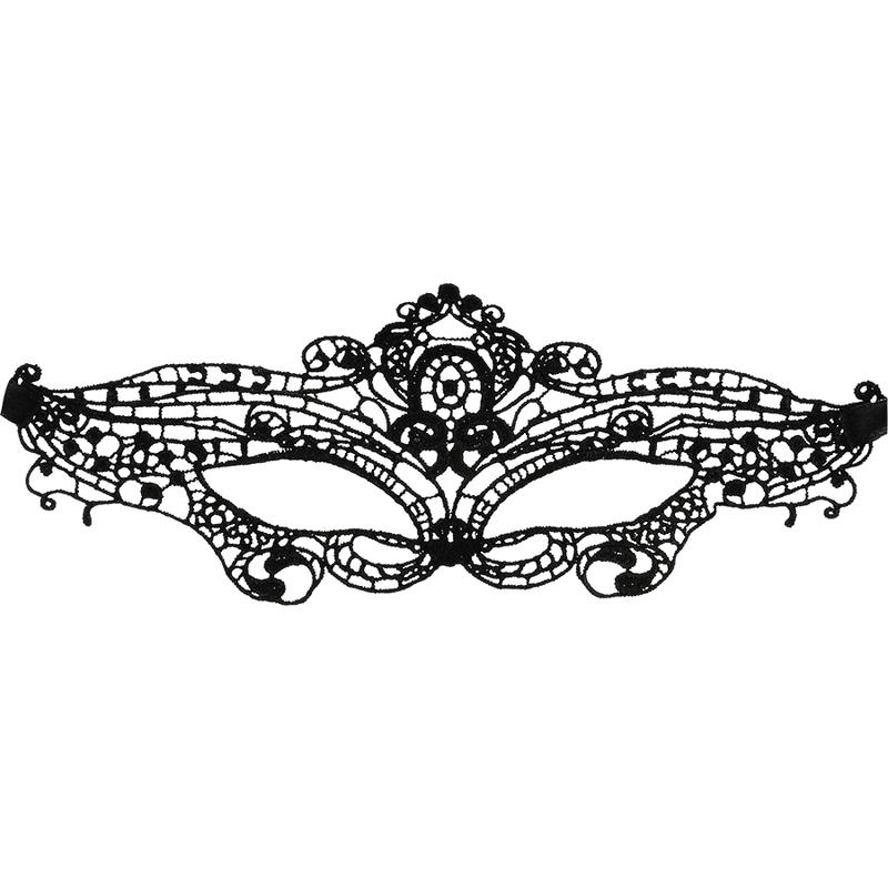 COQUETTE CHIC DESIRE - LACE MASK BLACK — zdjęcie 3