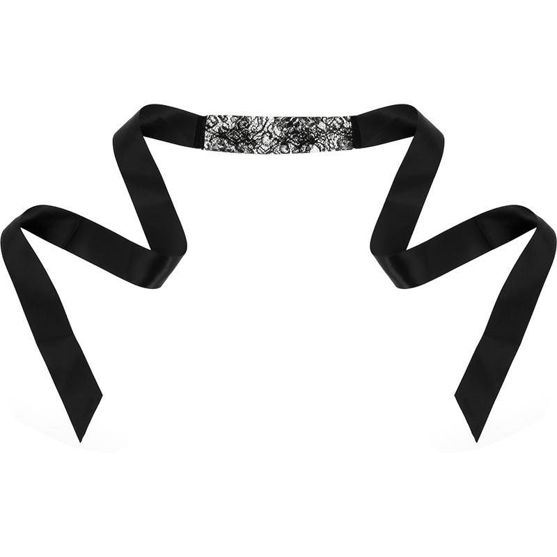 COQUETTE CHIC DESIRE - LACE MASK BLACK — zdjęcie 3