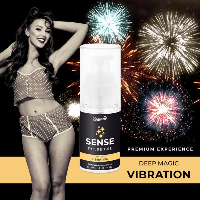 COQUETTE CHIC DESIRE - PULSE GEL STRAWBERRY MAGIC VIBRATION PREMIUM 15ML — zdjęcie 3