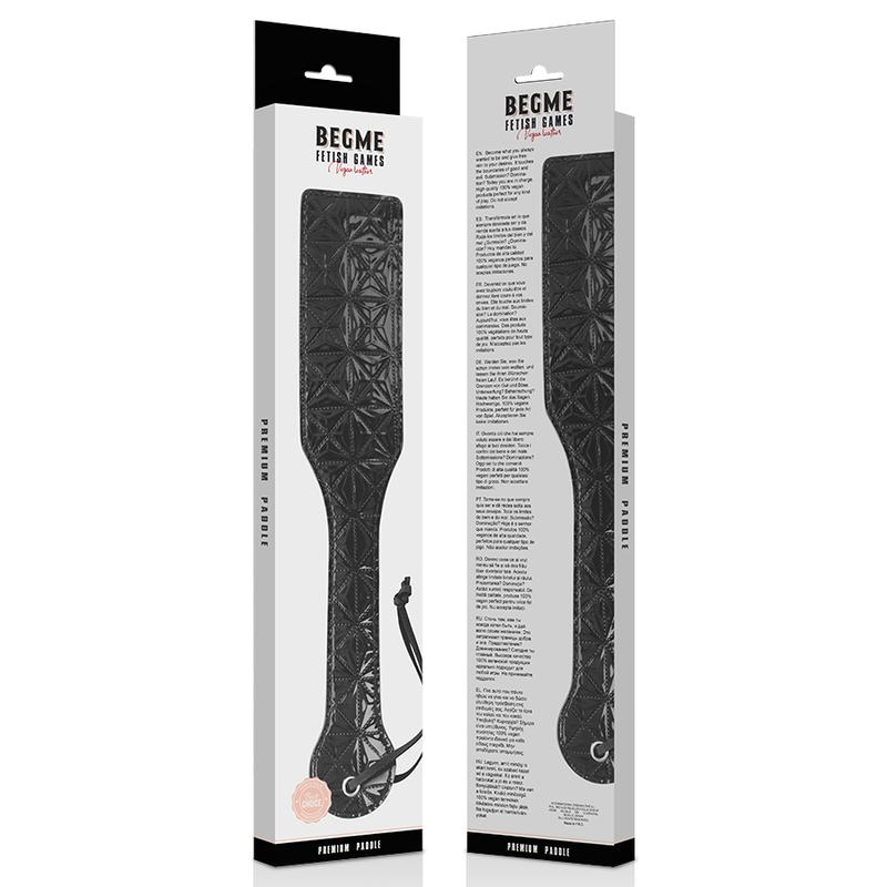 BEGME - BLACK EDITION VEGAN LEATHER PADDLE — zdjęcie 3