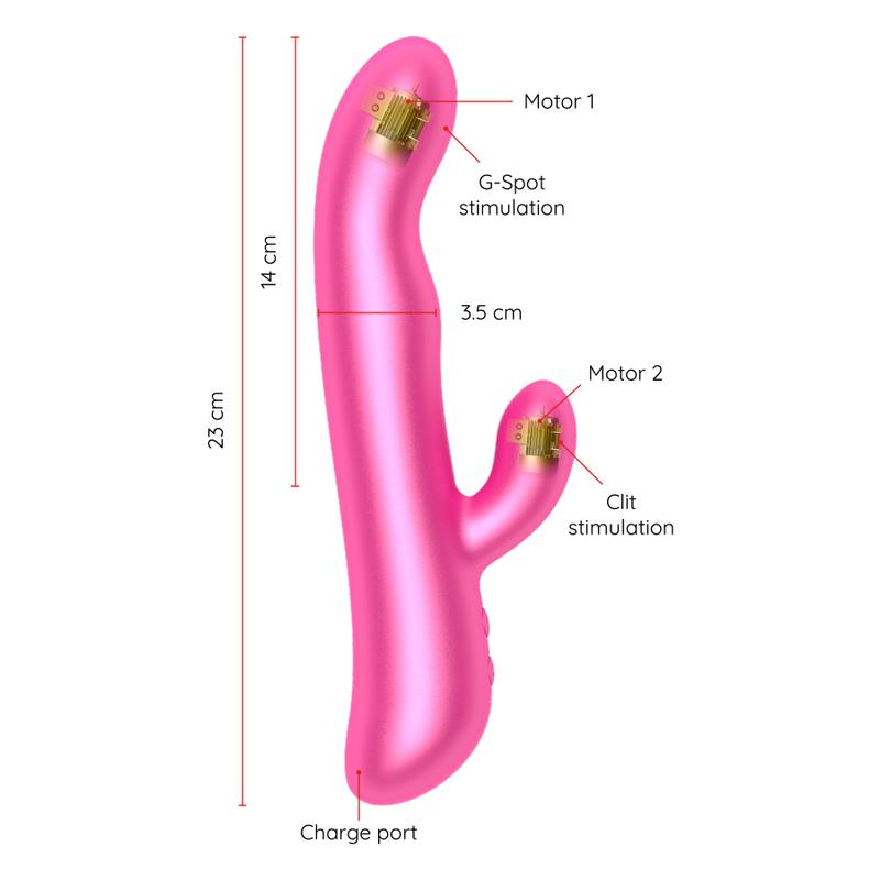 ONINDER - OSLO VIBRATION & ROTATION PINK - FREE APP — zdjęcie 3