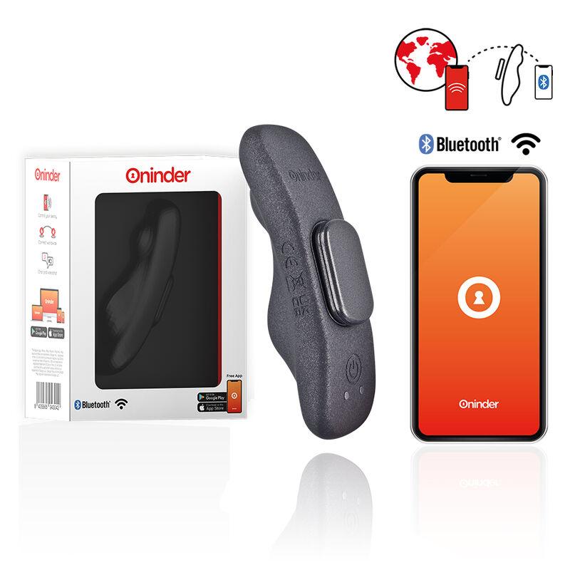 ONINDER - MANILA PANTY RECHARGEABLE VIBRATOR 9 SPEED 9.6 CM X 2.6 CM - FREE APP — zdjęcie 3
