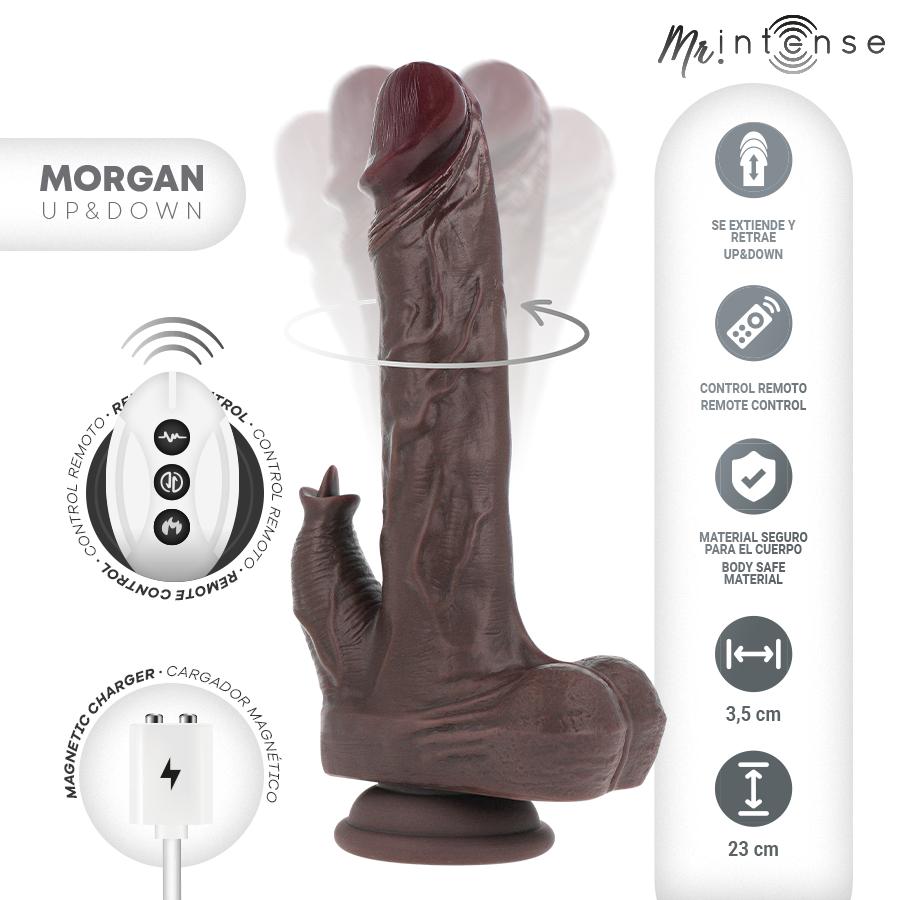 MR. INTENSE HIGH TECH - MR INTENSE - MORGAN REALISTIC MULTIFUNCTION DOLL WITH VIBRATION AND UP AND DOWN REMOTE CONTROL 23 CM -O- 3.5 CM — zdjęcie 3