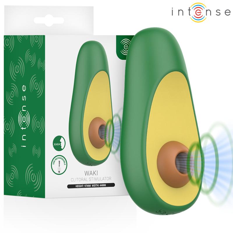 INTENSE FUN TOYS - INTENSE - WAKI AVOCADO CLITORAL SUCTION STIMULATOR — zdjęcie 3
