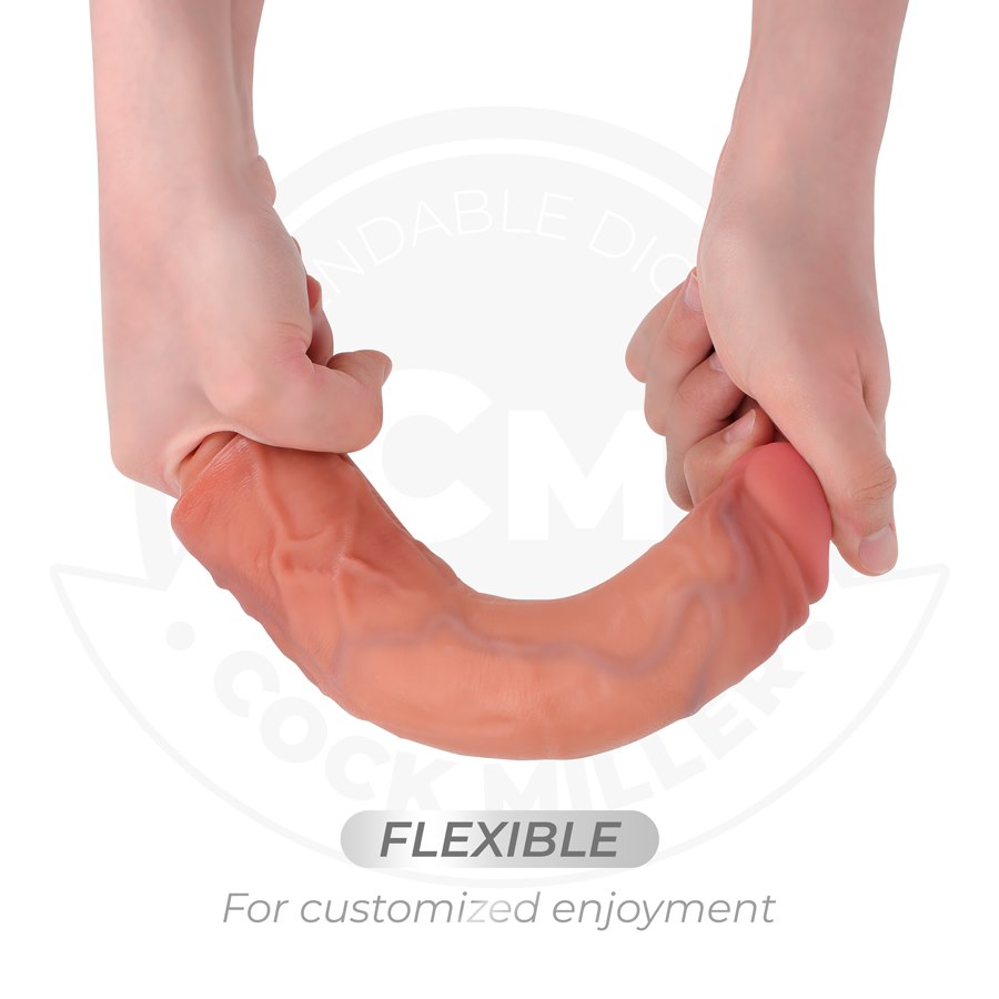 COCK MILLER - REALISTIC DILDO WITH SUCTION CUP AND REMOTE CONTROL VIBRATION 20.5 CM — zdjęcie 3