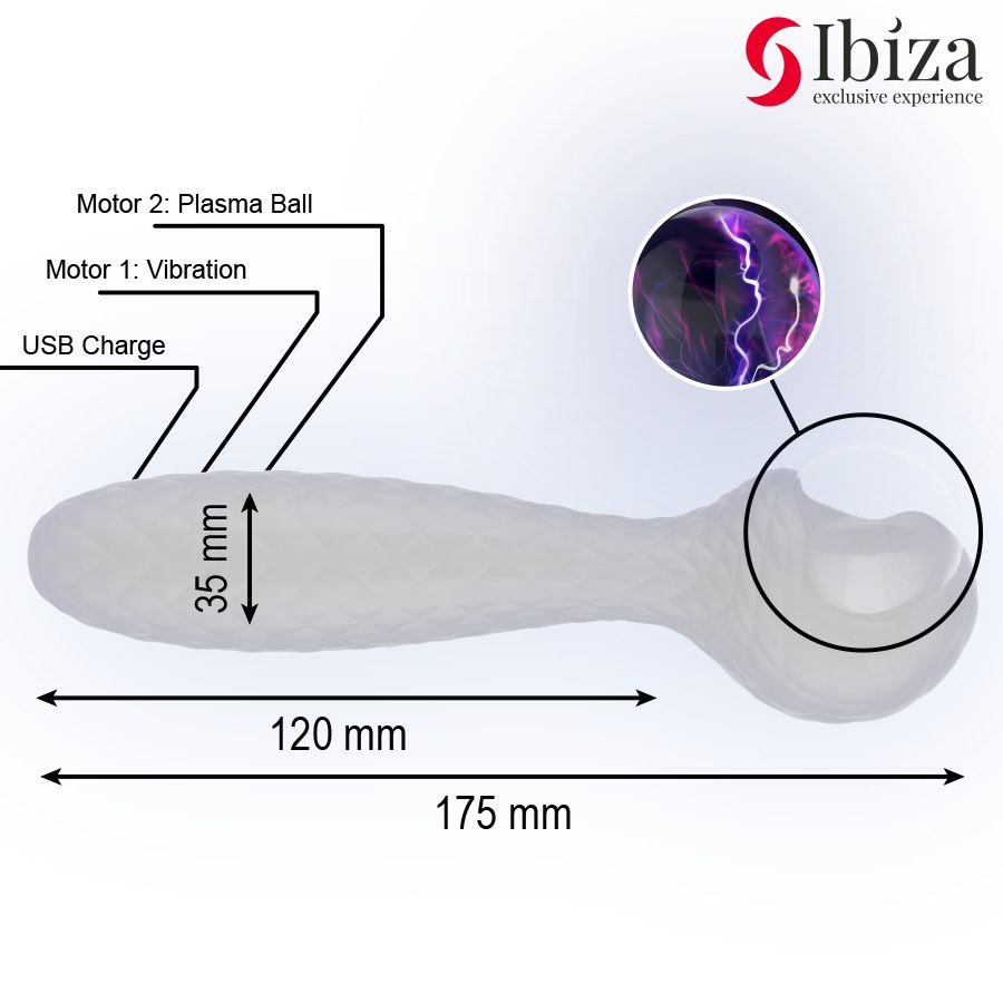 IBIZA - PLASMA SPHERE VIBRATOR AND STIMULATOR — zdjęcie 3