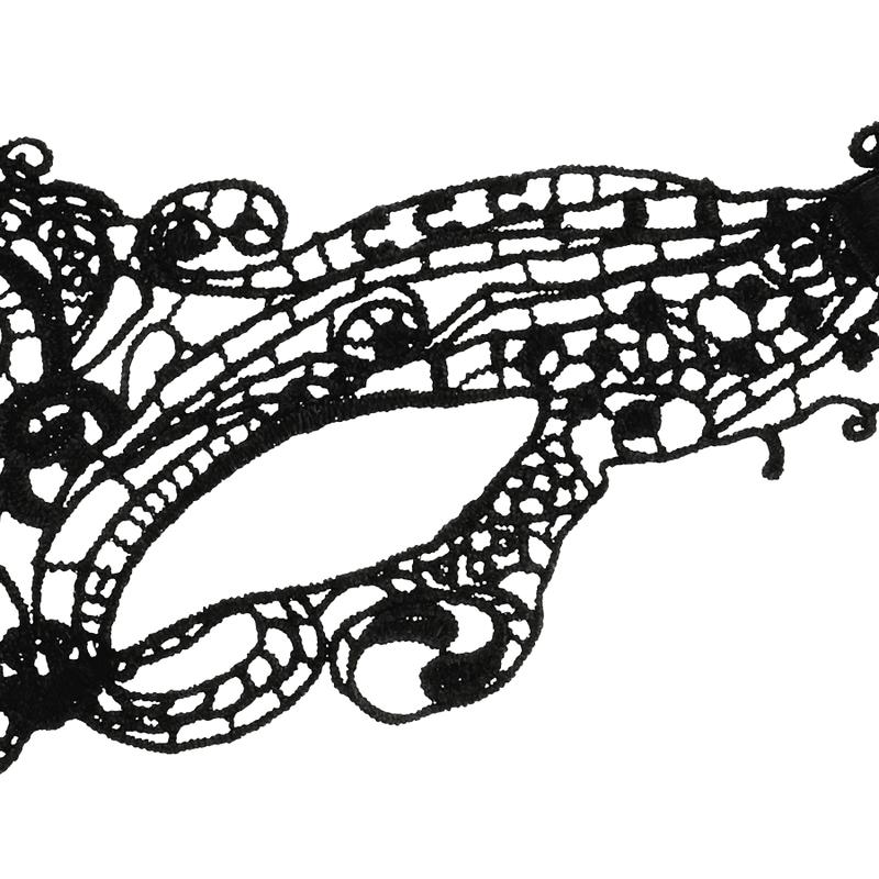 COQUETTE CHIC DESIRE - LACE MASK BLACK — zdjęcie 4