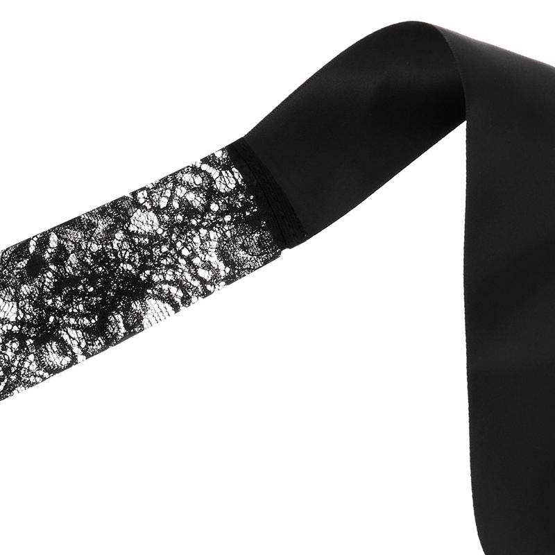 COQUETTE CHIC DESIRE - LACE MASK BLACK — zdjęcie 4