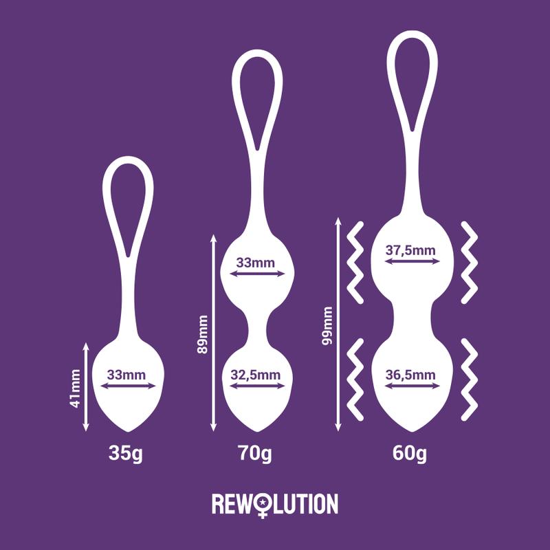 REWOLUTION - REWOBEADS VIBRATING BALLS REMOTE CONTROL WITH WATCHME TECHNOLOGY — zdjęcie 4