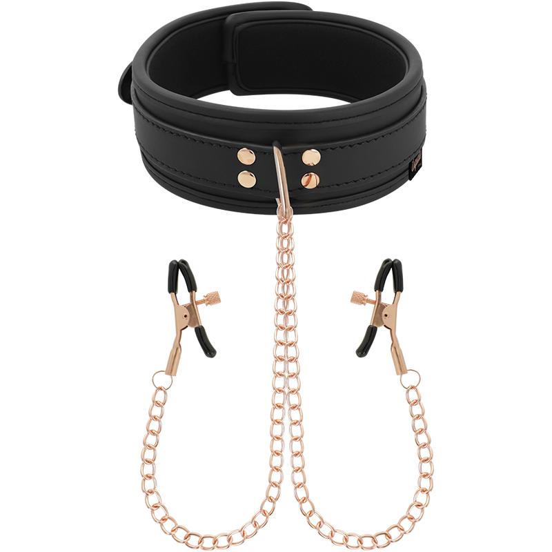 COQUETTE CHIC DESIRE - FANTASY NIPPLE CLAMP NECKLACE WITH NEOPRENE LINING — zdjęcie 4