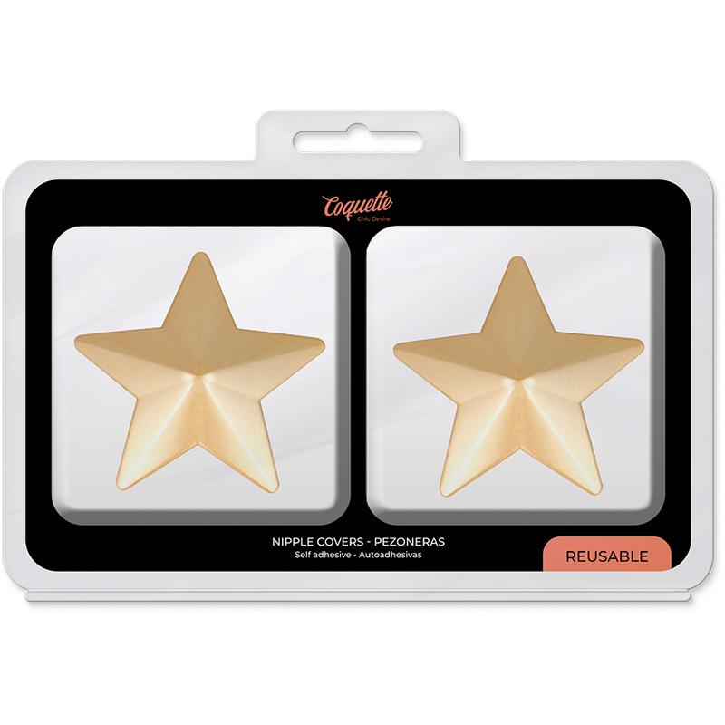 COQUETTE CHIC DESIRE - NIPPLE COVERS GOLDEN STARS — zdjęcie 4