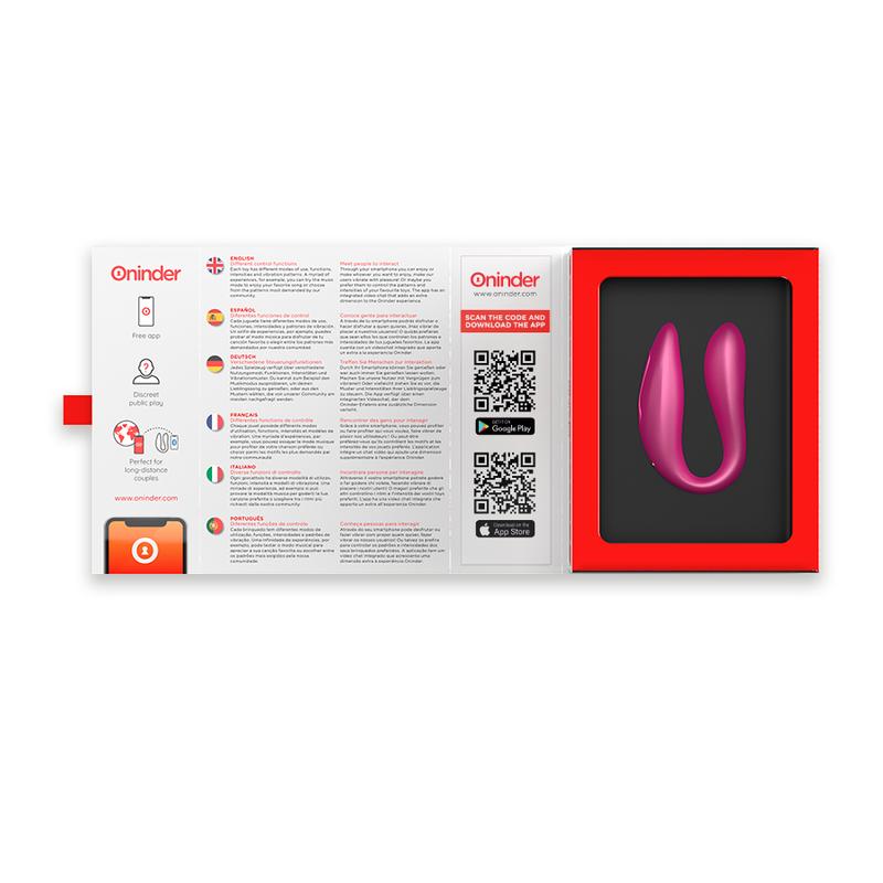 ONINDER - LISBOA PINK G-POINT & CLITORIS STIMULATOR - FREE PINK APP — zdjęcie 4