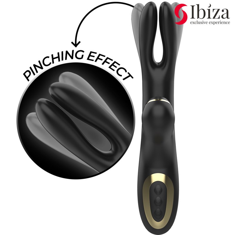 IBIZA - DOUBLE VIBRATOR CLAMPING BLACK — zdjęcie 4
