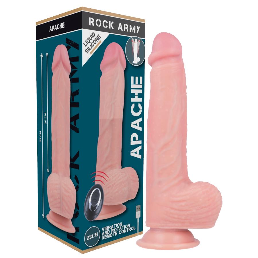 ROCK ARMY - ROCKARMY - LIQUID SILICONE VIBRATOR PREMIUM APACHE REMOTE CONTROL 20.5 CM -O- 4.62 CM
