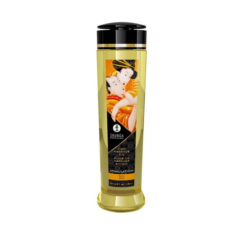 Olejek do masa¿u Stimulation Peach 240ml Shunga — zdjęcie 4