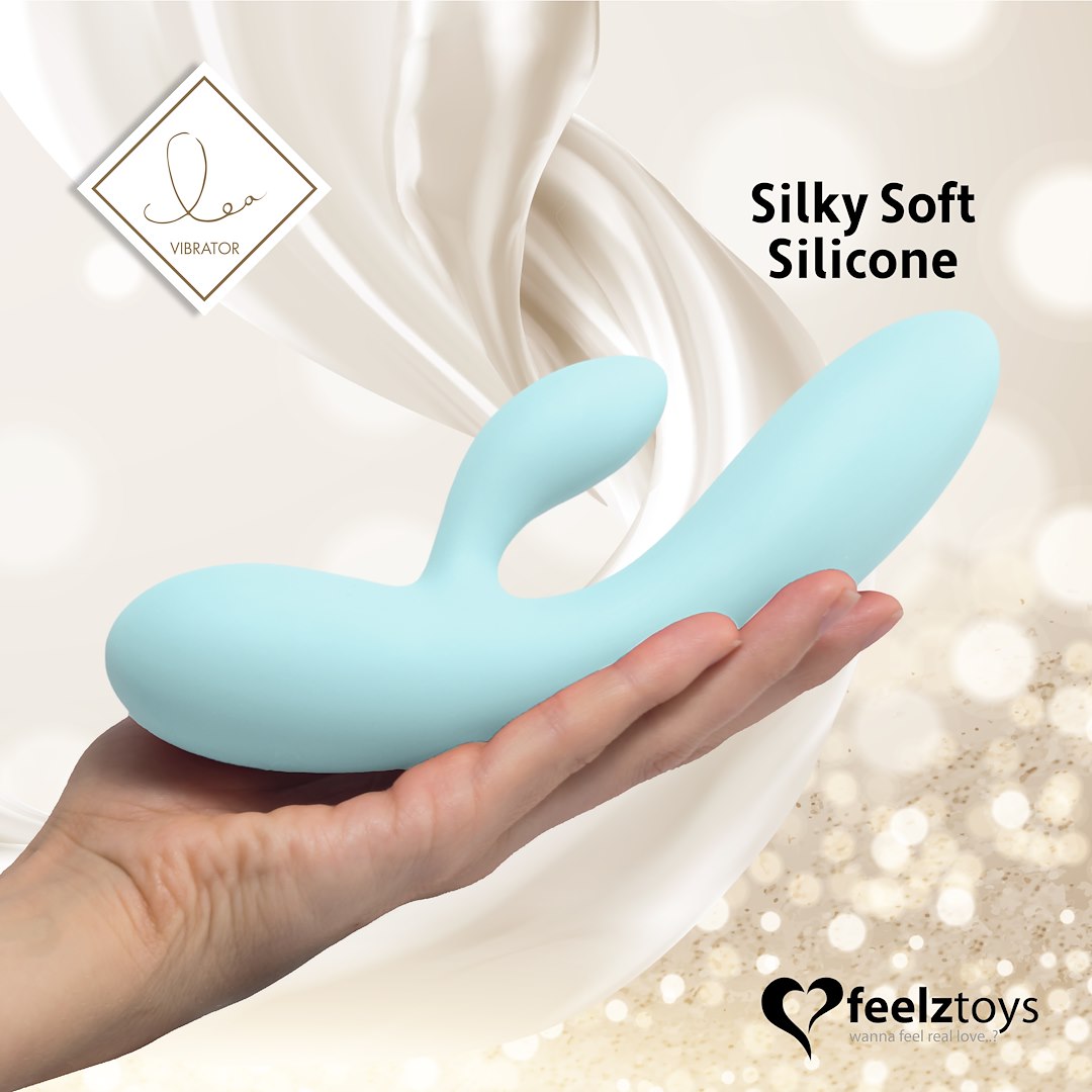 FeelzToys - Wibrator Lea Rabbit niebieski — zdjęcie 4