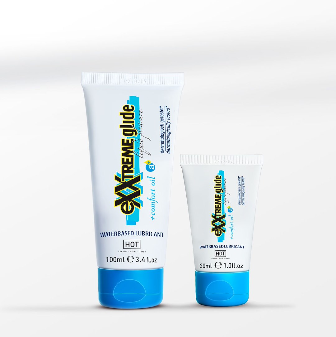 HOT eXXtreme Glide - waterbased lubricant + comfort oil a+ — zdjęcie 2