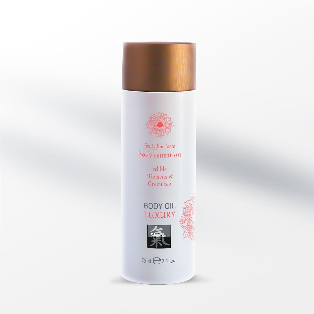 Shiatsu - Luxury Body oil edible - Hibiskus & Green Tea