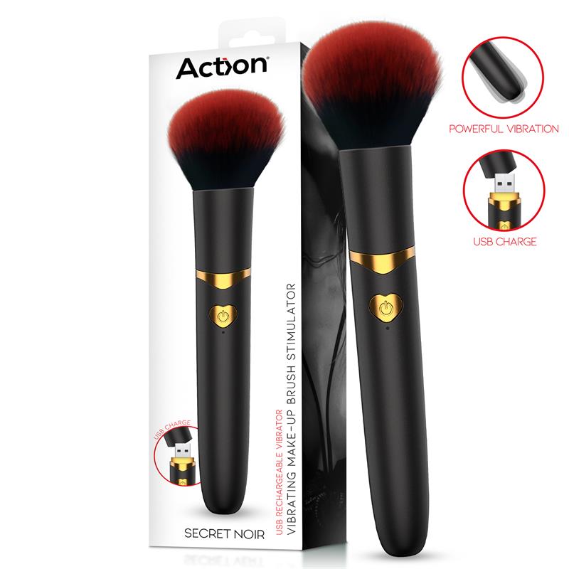 None - Secret Noir Vibrating Make-Up Brush