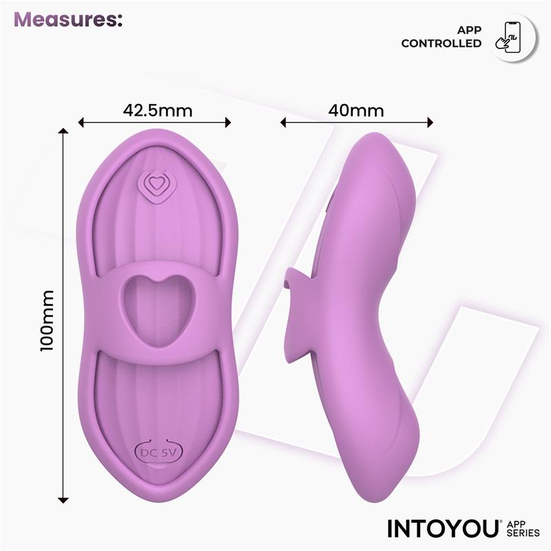 INTOYOU APP SERIES - Laia Heated Finger Vibrator with App Lavender — zdjęcie 3