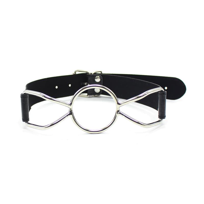 LATETOBED BDSM LINE - Metal O Ring Ball Gag 4.5 cm Size M — zdjęcie 2