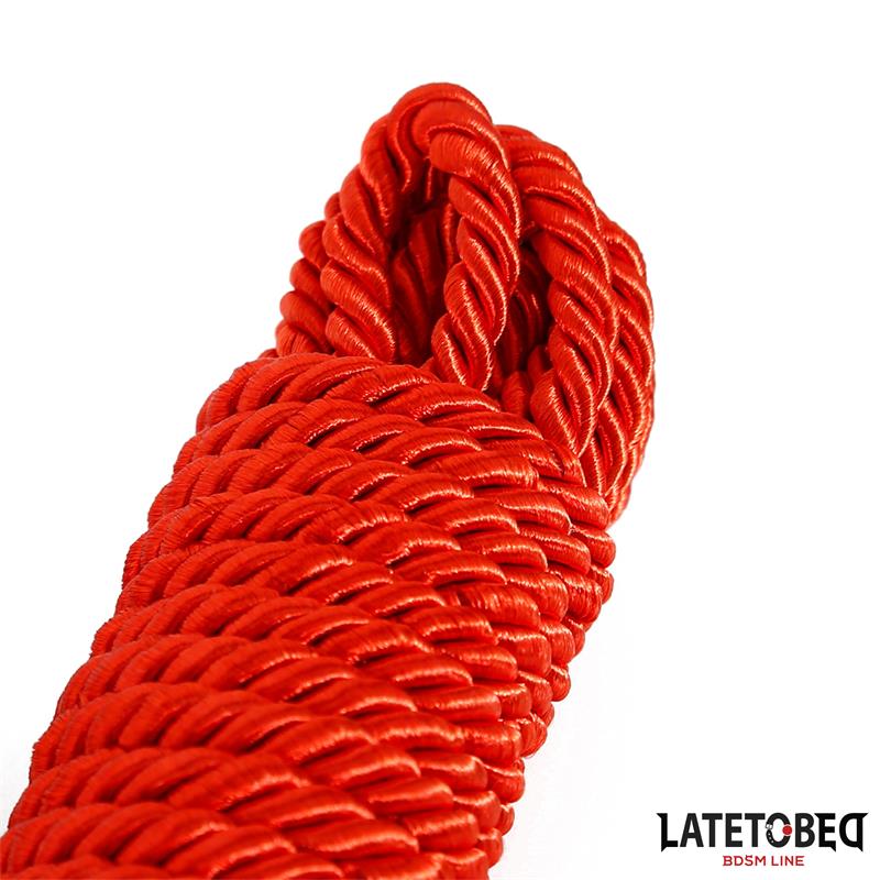 LATETOBED BDSM LINE - Bondage Rope 10m Red — zdjęcie 2