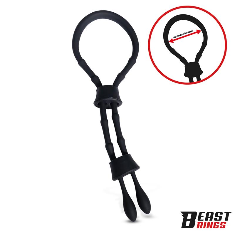 BEAST RINGS - Lasso Adjustable Silicone Cock Ring — zdjęcie 2
