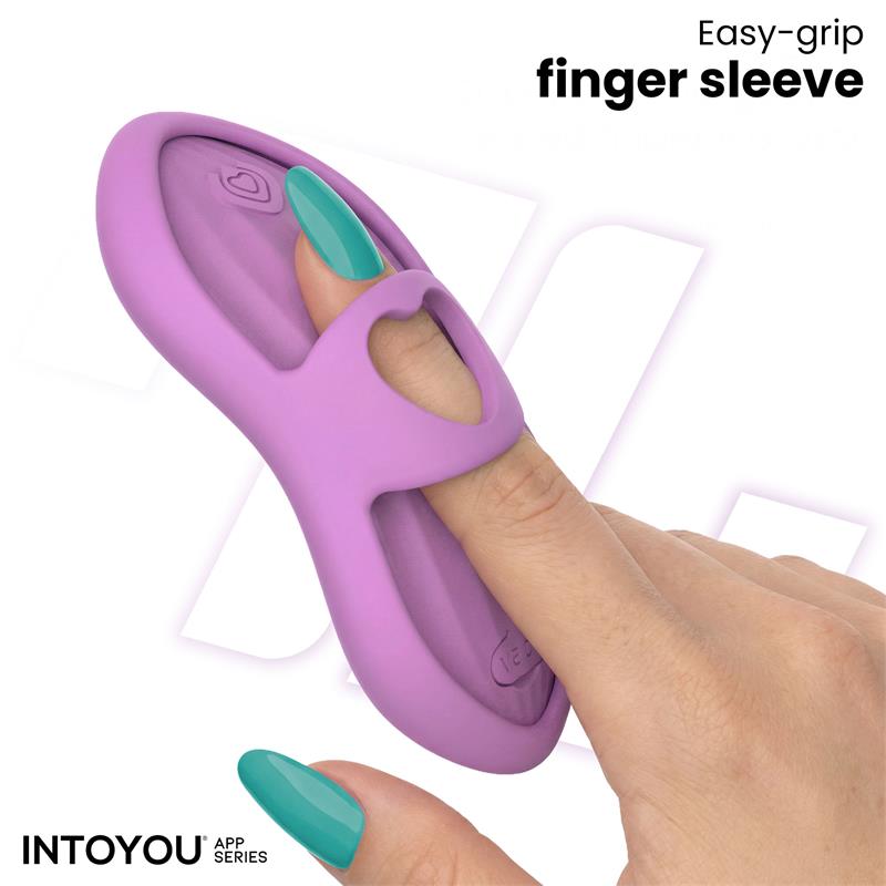 INTOYOU APP SERIES - Laia Heated Finger Vibrator with App Lavender — zdjęcie 2