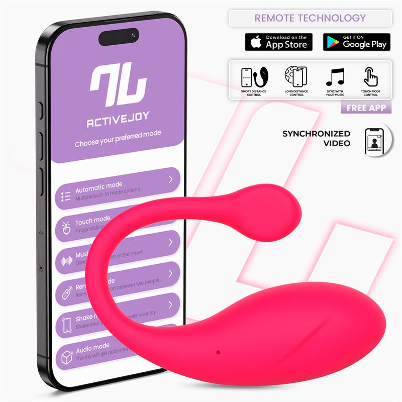 INTOYOU APP SERIES - Bulby Vibrating Egg with App Dark Pink — zdjęcie 2