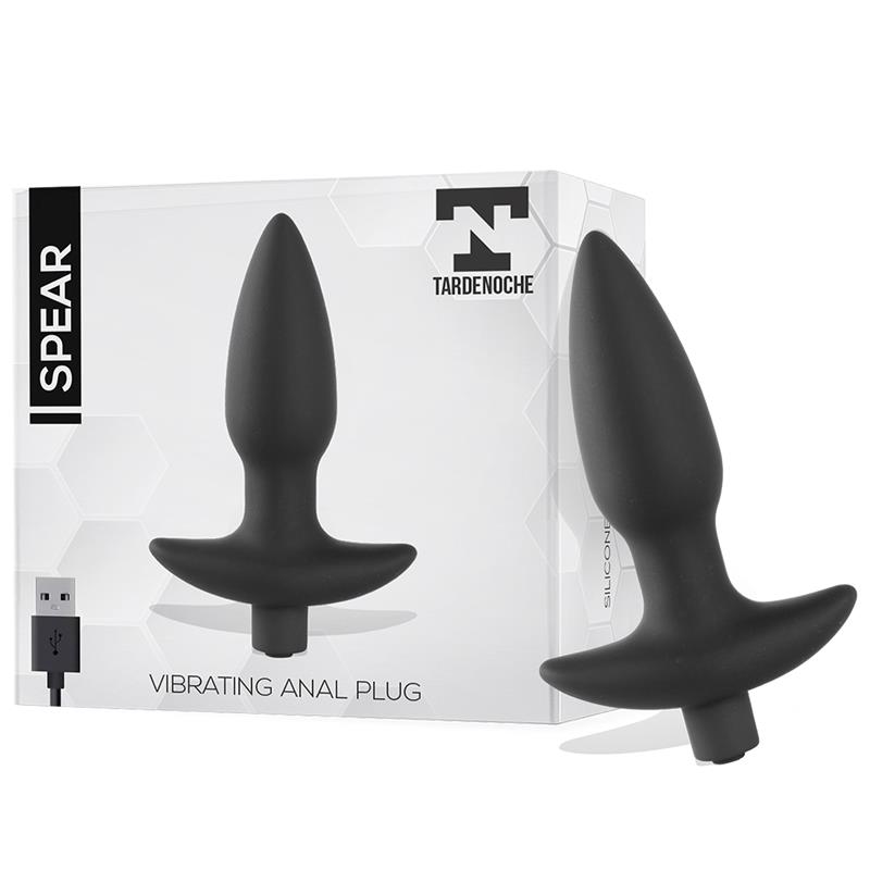 TARDENOCHE - Spear Vibrating Anal Plug USB Silicone