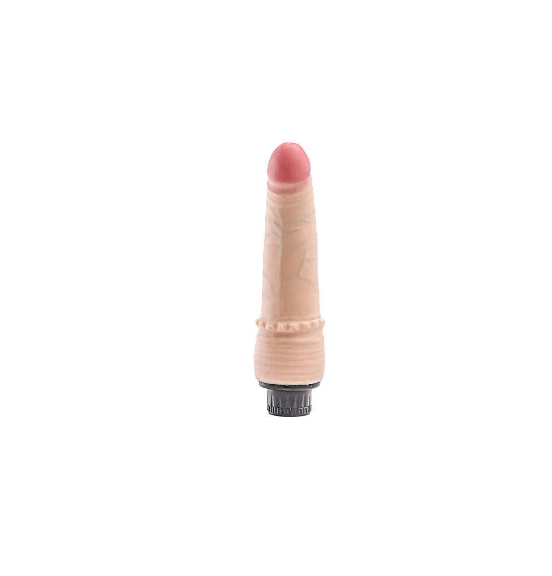 Simple Pleasure wibrator z regulacj¹ prêdkoci cyberskóra kolor cielisty 18 cm — zdjęcie 3