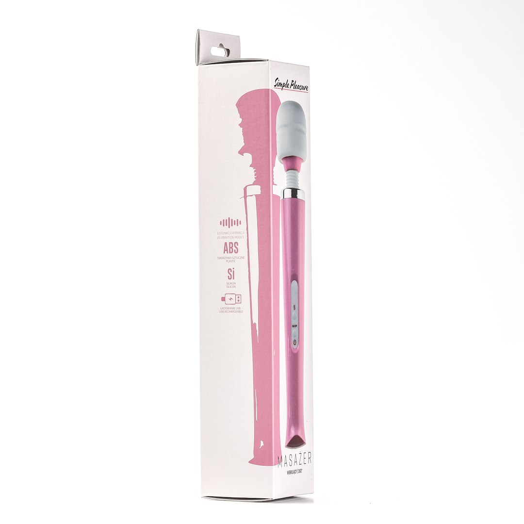 Simple Pleasure - Masa¿er Kulowy Magiczna Ró¿d¿ka £adowany Usb Ró¿owy — zdjęcie 3