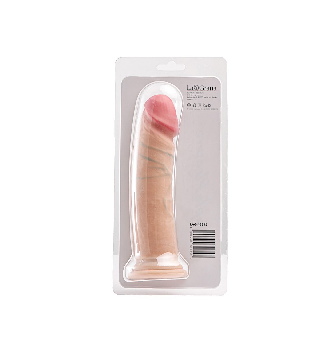 Simple Pleasure dildo cyberskóra kolor cielisty 20,5 cm — zdjęcie 3