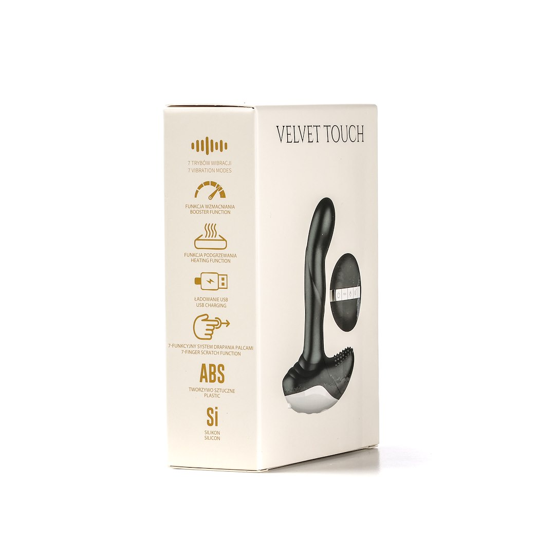 Velvet Touch - Masa¿er Prostaty Sterowany Zdalnie £adowany Usb Czarny — zdjęcie 3