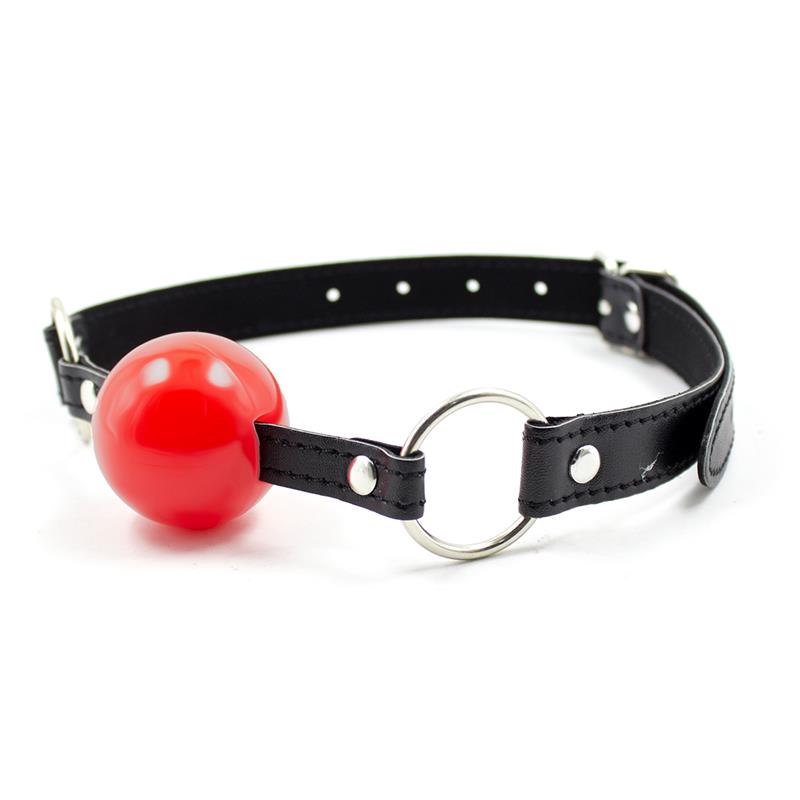 LATETOBED BDSM LINE - Ball Gag Black/Red — zdjęcie 3