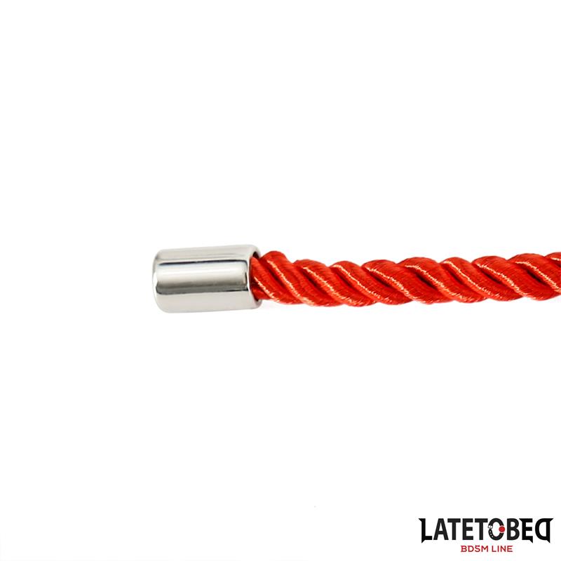 LATETOBED BDSM LINE - Bondage Rope 10m Red — zdjęcie 3