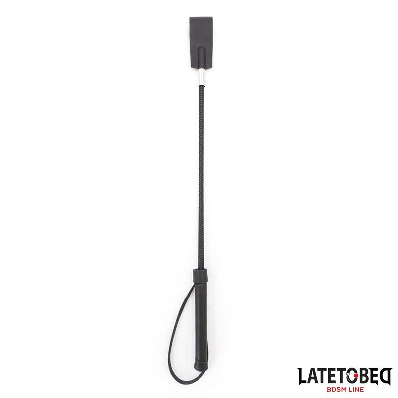 LATETOBED BDSM LINE - Classic Whip Black 45cm — zdjęcie 3