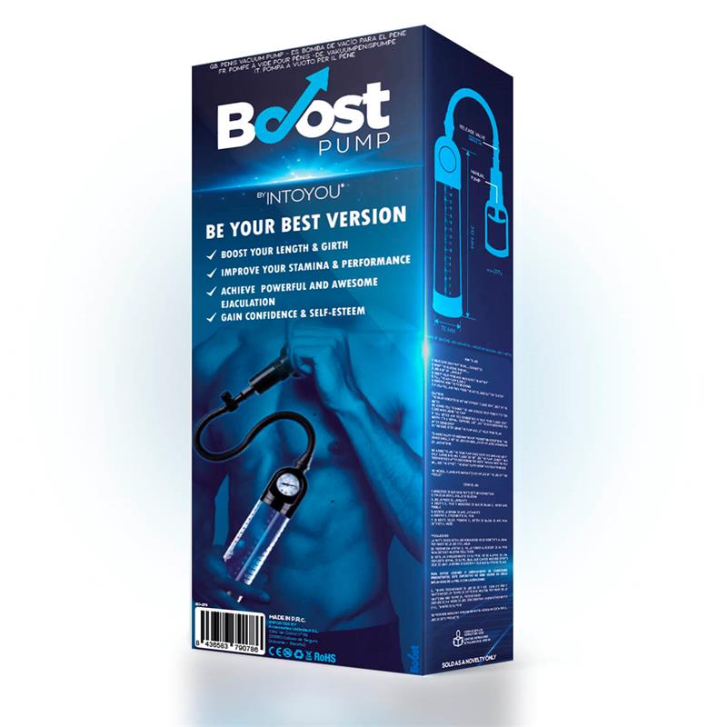 BOOST PUMPS - Manual Penis Pump with Valve PSX03 Crystal — zdjęcie 3