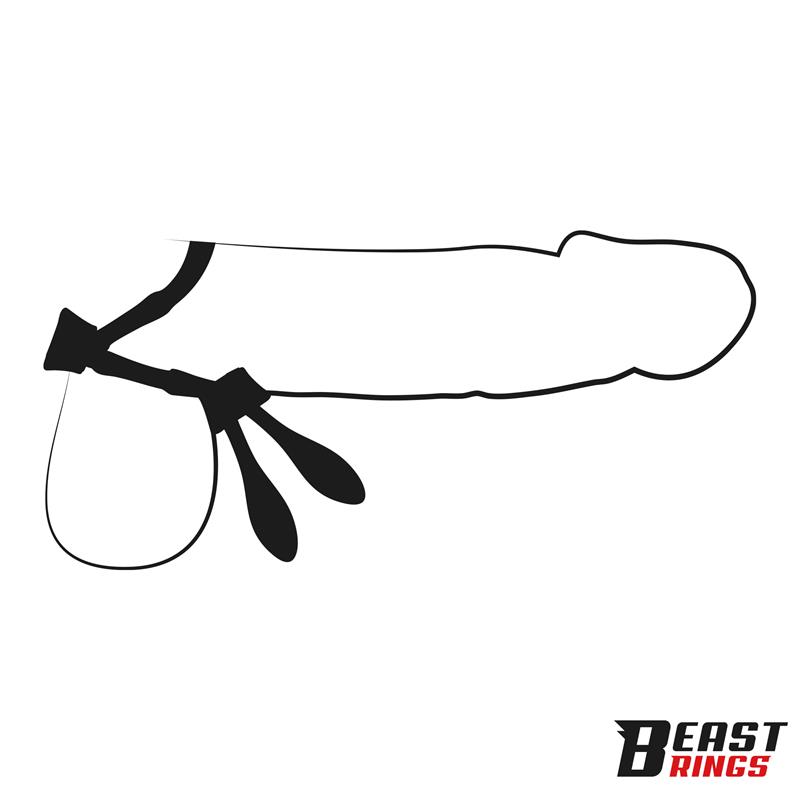 BEAST RINGS - Lasso Adjustable Silicone Cock Ring — zdjęcie 3