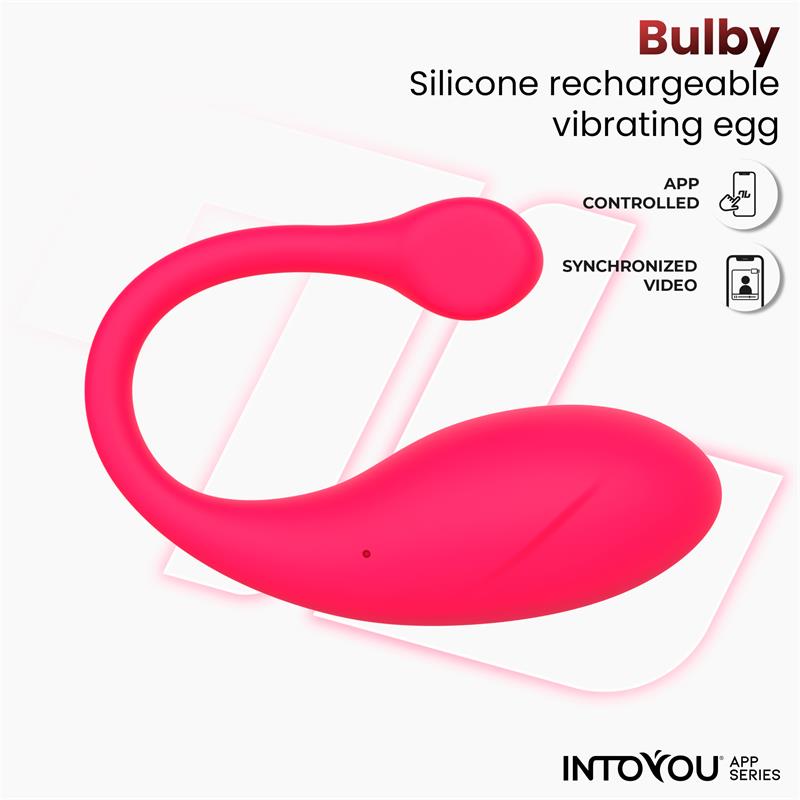 INTOYOU APP SERIES - Bulby Vibrating Egg with App Dark Pink — zdjęcie 3