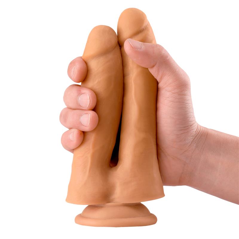 MAX & CO - Twin Double Realistic Dildo 7.1 Flesh — zdjęcie 3