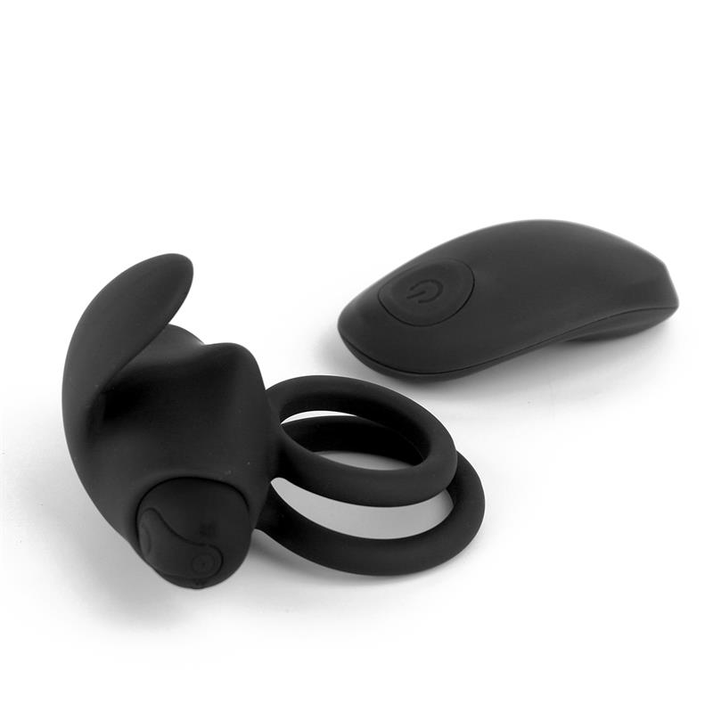 TARDENOCHE - Reerin Dual Vibrating Ring USB Remote Control USB Silicone — zdjęcie 3