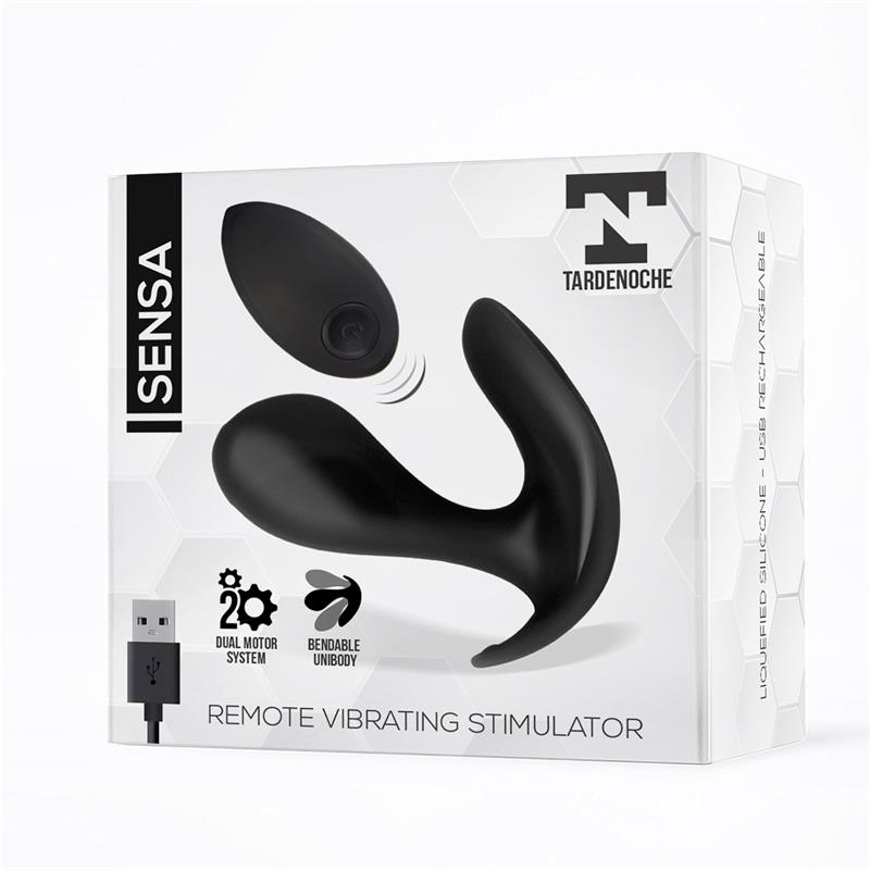 TARDENOCHE - Sensa Stimulator Remote Control USB Liquid Silicone Black — zdjęcie 3