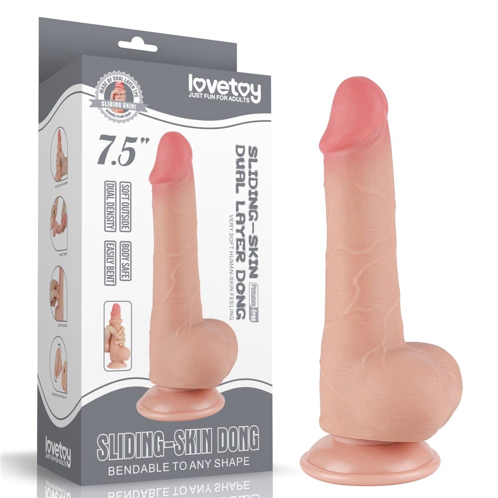 Dildo z przyssawk¹ 19,5 cm Lovetoy — zdjęcie 2