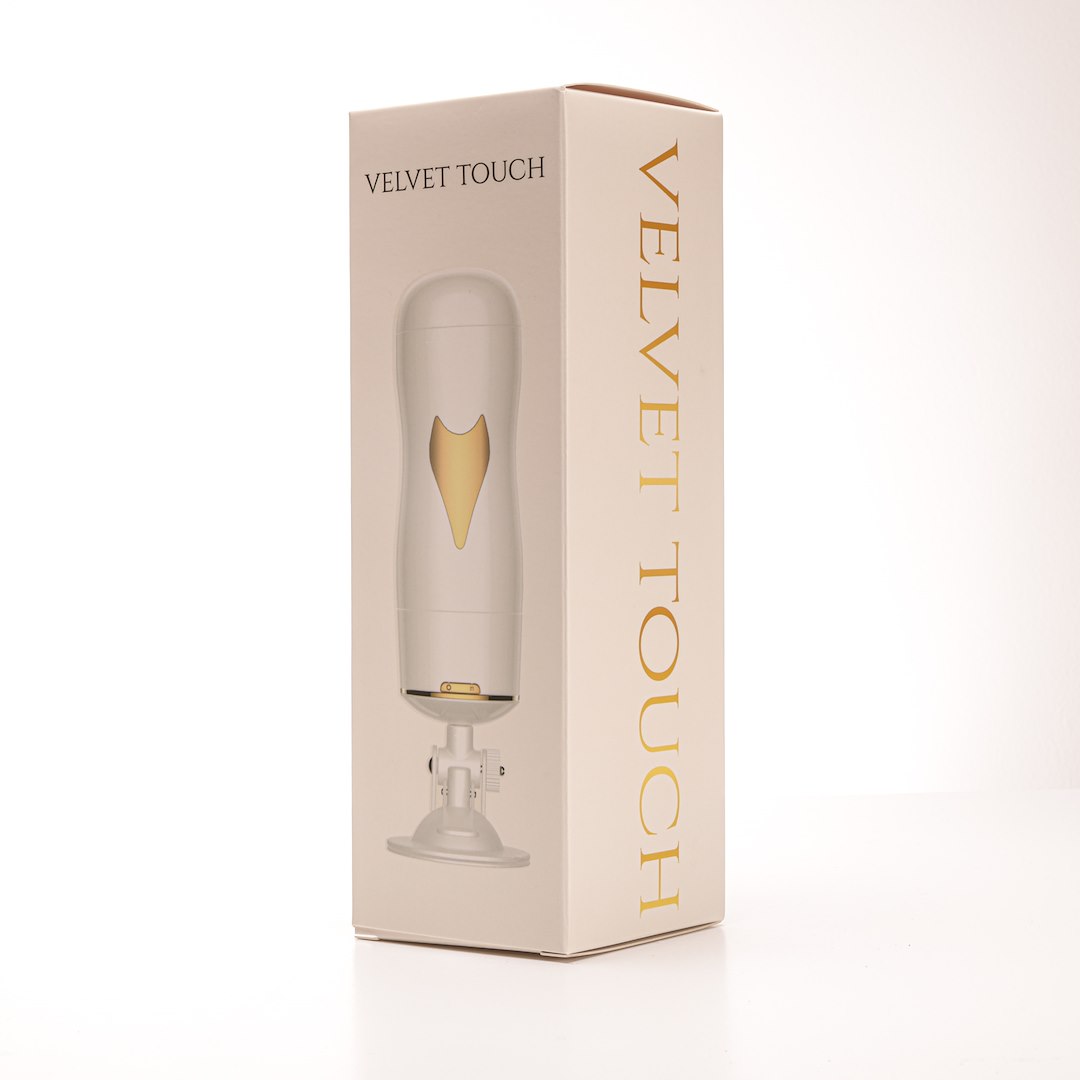 Velvet Touch - Masturbator Z Wibracj¹ Wagina Cyberskóra £adowany Usb Bia³y