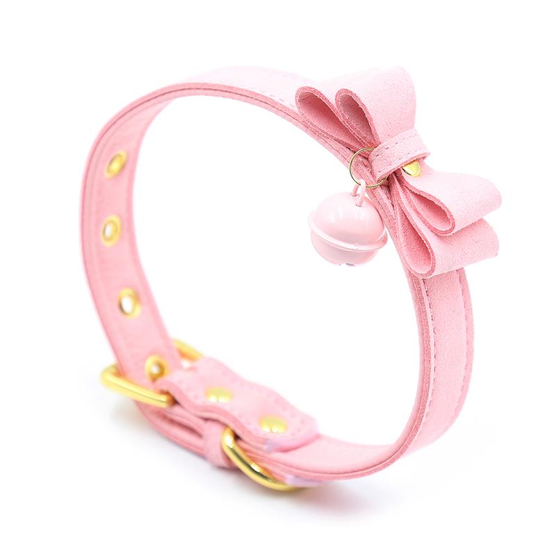LATETOBED BDSM LINE - Golden Kitty Cat Collar with Bell — zdjęcie 4